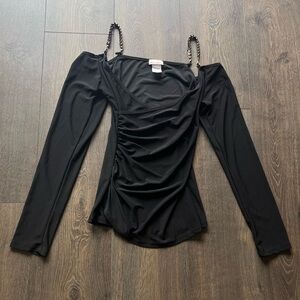 Fashion Magazine Cold Shoulder Blouse